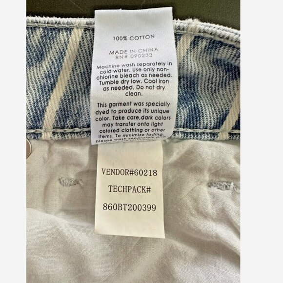 PACSUN Striped Mom Jeans NWT 25 - Picture 6 of 6
